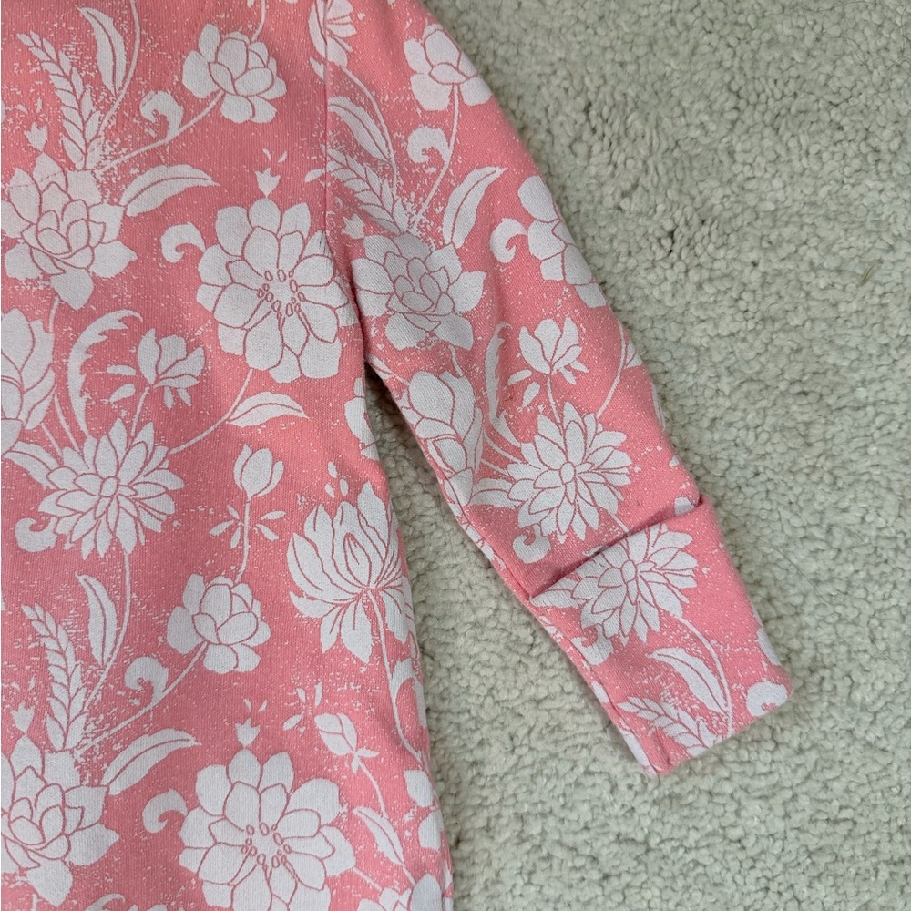 Levi's Pink and White Floral Kids Footie - Picture 10 of 12